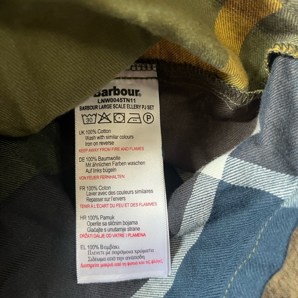 NWT Barbour large scale ellery pj top medium - Picture 3 of 4